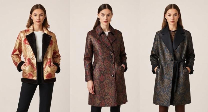 reversible brocade outwear