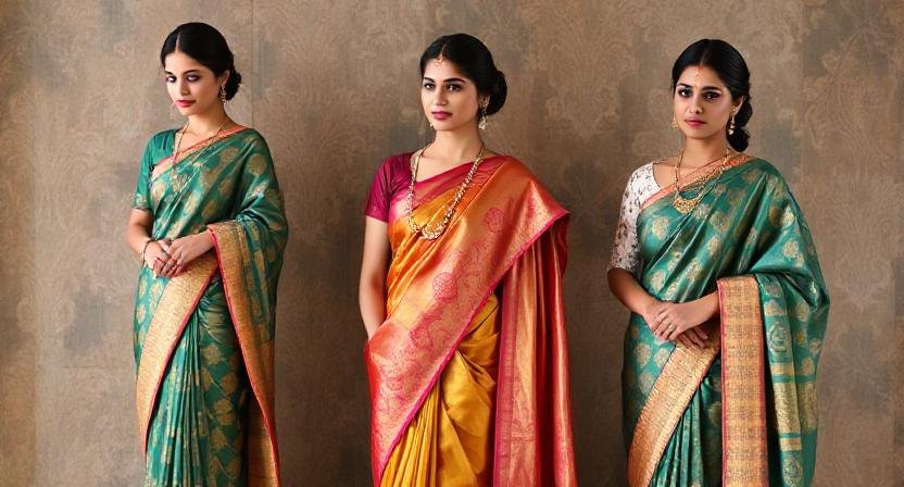 brocade saree
