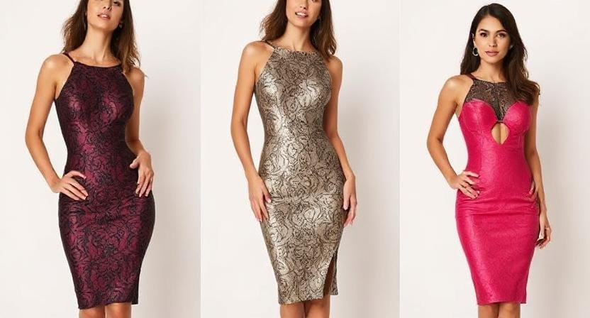 bodycon brocade midis