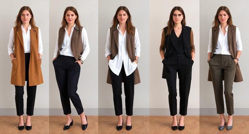 long vest with joggers