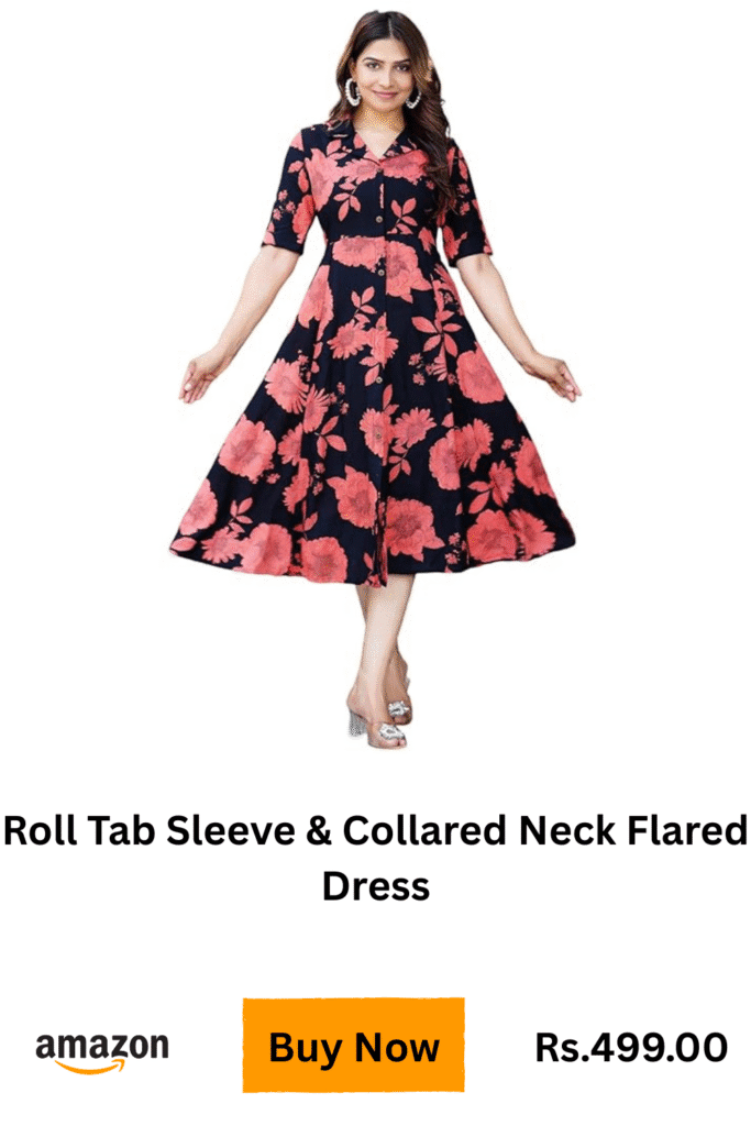 cotton flared dress