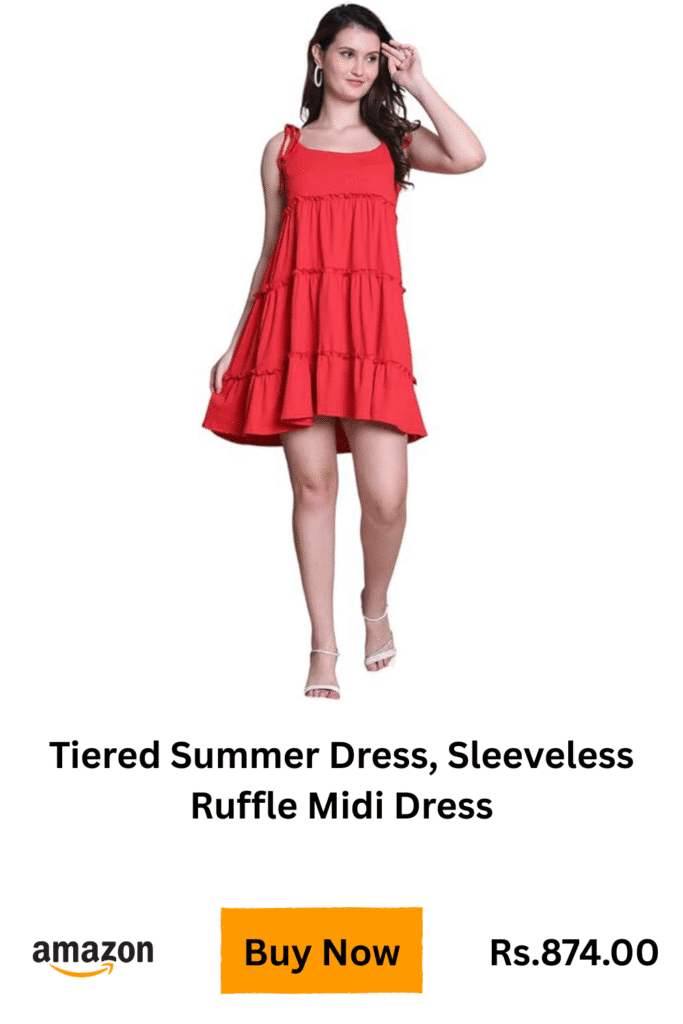 tired ruffle dress
