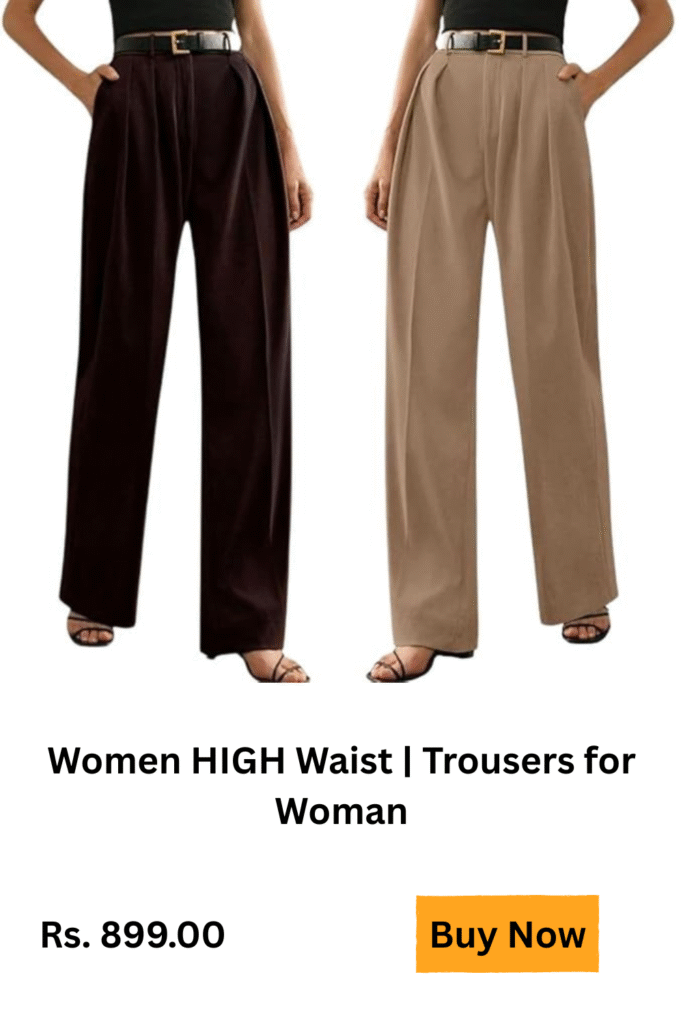 high waist trousers