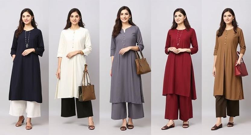 kurti with palazzho set